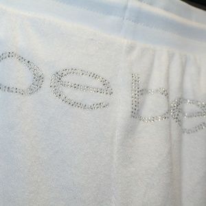 bebe Sport Track Pants 3X White NEW
